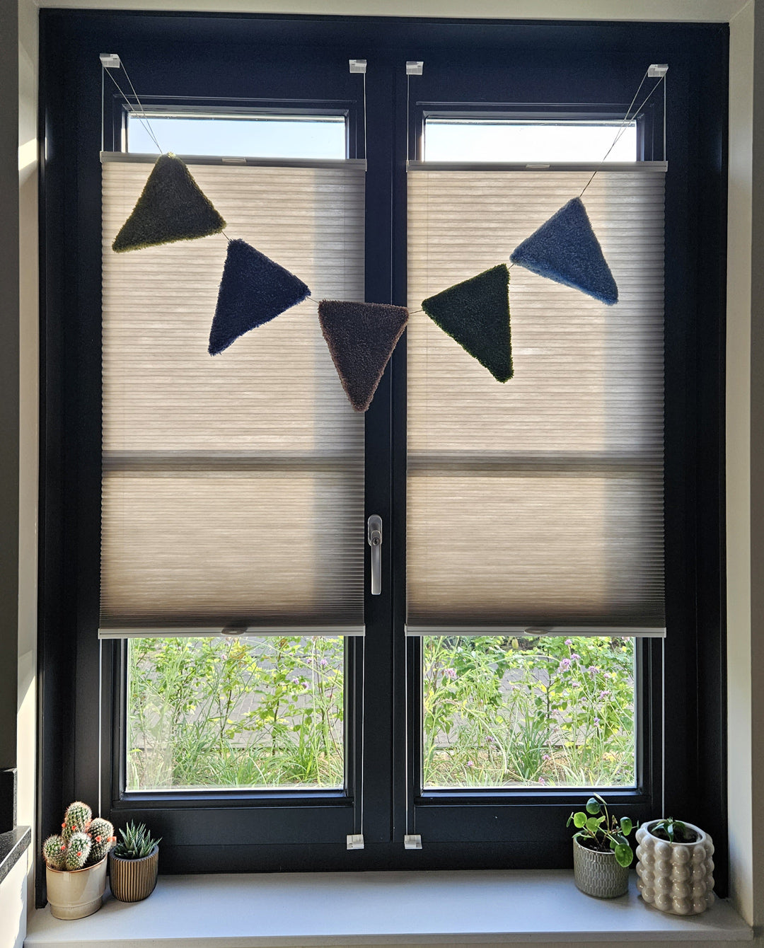 Betuft | Vlaggen in blauwe tint | Medium